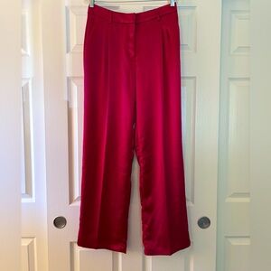 House of Harlow 1960 Hot Pink Satin Trousers
